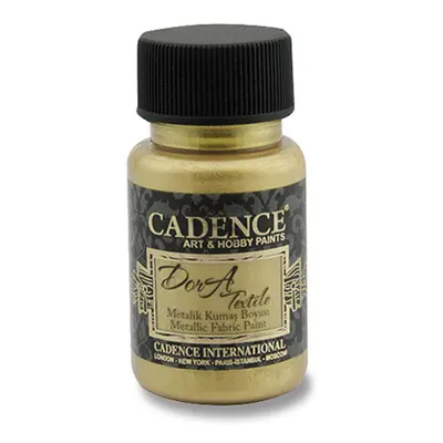 CADENCE - Textilná farba, metal. sýta zlatá, 50 ml