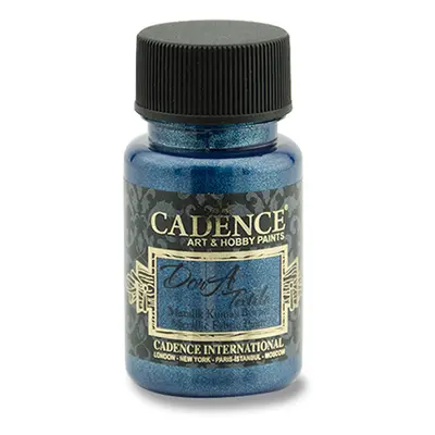 CADENCE - Textilná farba, metal. tmavo modrá, 50 ml