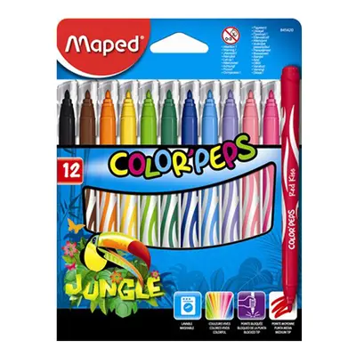 MAPED - Fixy "COLOR`PEPS JUNGLE", 12 ks