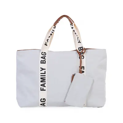 CHILDHOME - Cestovní taška FAMILY BAG Canvas OFF WHITE