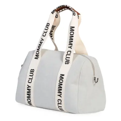 CHILDHOME - Přebalovací taška Mommy Club Signature Canvas Off White