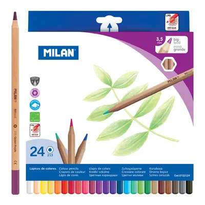 MILAN - Pastelky šestihranné 3,3mm / 24ks