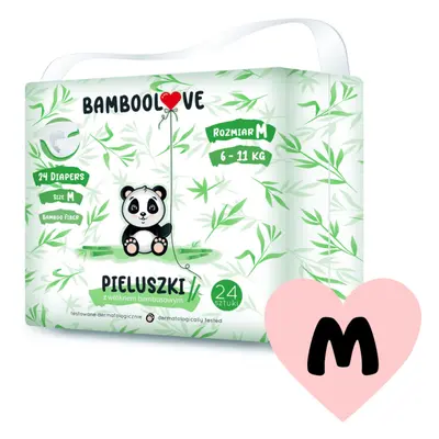 BAMBOOLOVE - Pleny jednorázové bambus vel. M 6-11 kg 24 ks