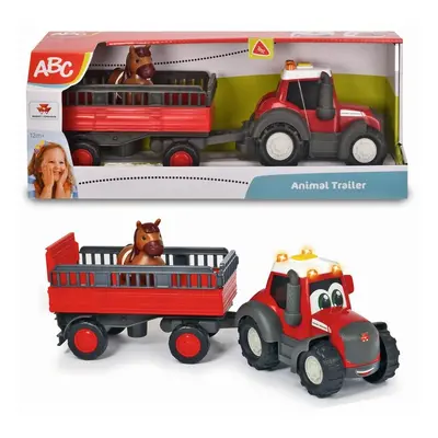 DICKIE - Abc Traktor Massey Ferguson S Přívěsem 30 Cm