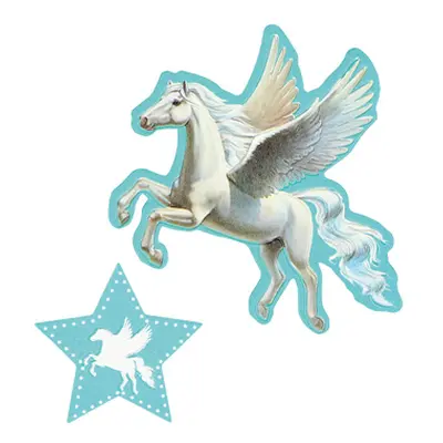 SPIRIT - Sticker na tašku Unicorn, sada 2 ks