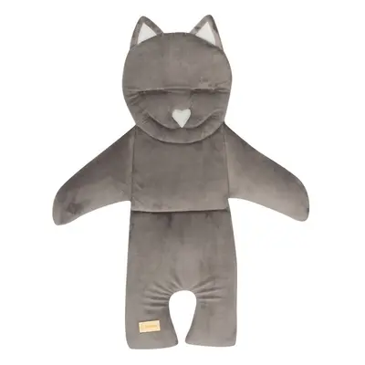 BOMIMI - Podložka do kočárku KITTY, GRAPHITE minky