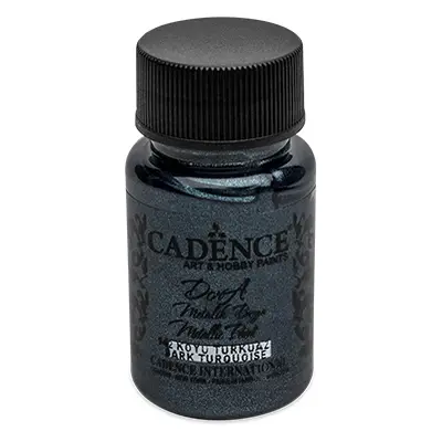 CADENCE - Barva akrylová Cadence D.Metalic, tm. tyrkys., 50ml