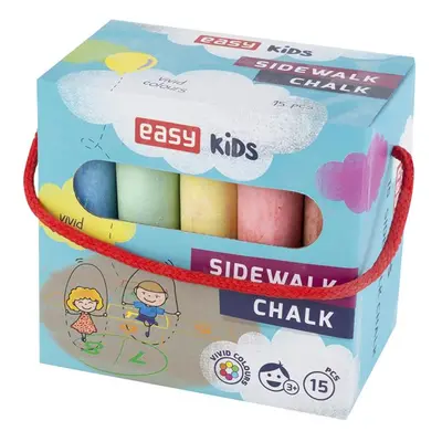 EASY - EASY Colours-chodníkové křídy 15 ks/sada