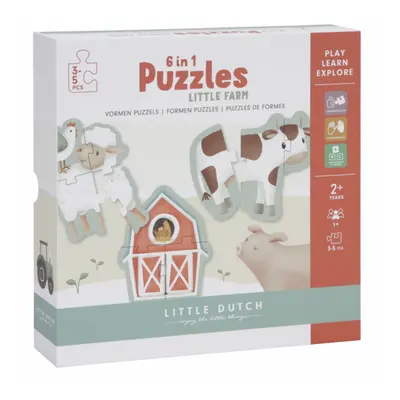 LITTLE DUTCH - Puzzle 6v1 Farma