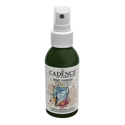 CADENCE - Textilná farba v spreji, tm. zelená,100ml