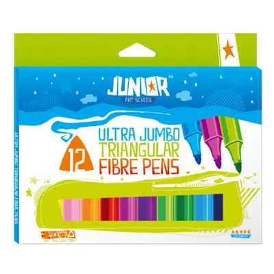 JUNIOR - Fixy Jumbo barevné, sada 12 ks