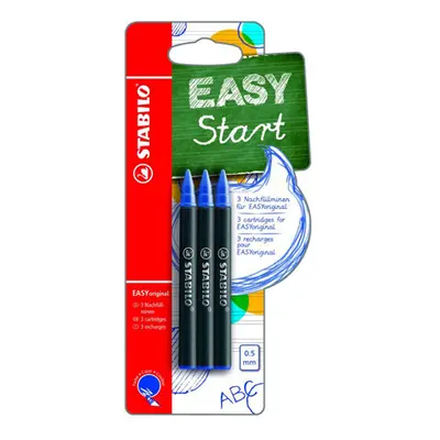 STABILO - Náplň do guľôčkového pera EASY original 0,5 mm - modrá 3ks/blister