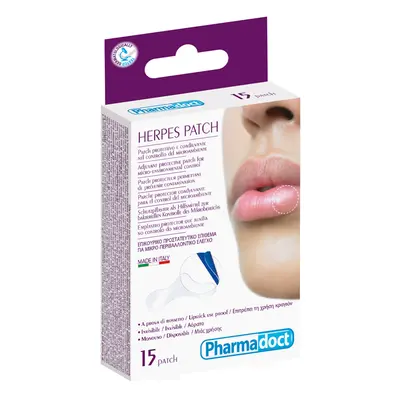 PHARMADOCT - Herpes náplast 15ks, transparentní