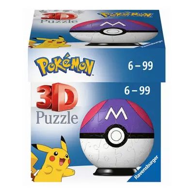 RAVENSBURGER - Puzzle-Ball Pokémon: Master Ball 54 dílků