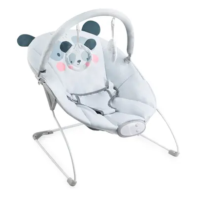 MoMi - Vibrující lehátko s melodiemi GLOSSY panda bouncer