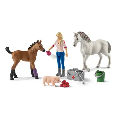 SCHLEICH - Návštěva lékaře u klisny a hříběte