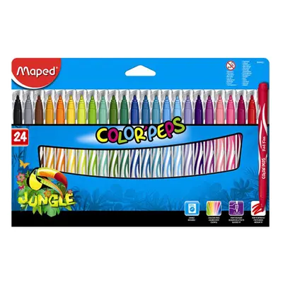 MAPED - Fixy "COLOR`PEPS JUNGLE", 24 ks