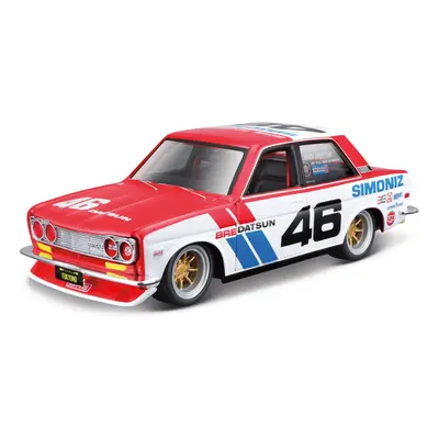 MAISTO - Design Tokyo Mods - BRE Datsun 510, červeno-bílá s číslem 46, 1:24