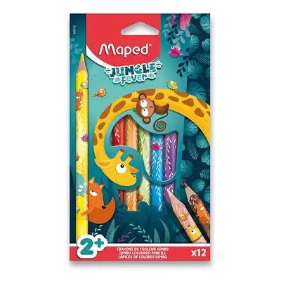 MAPED - Pastelky Jungle Fever Jumbo 12 ks