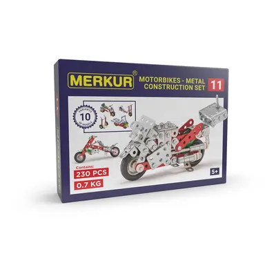 MERKUR - 011 Motocykl, 230 dílů, 10 modelů