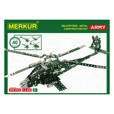 MERKUR - Helikopter Set, 515 dílů, 40 modelů