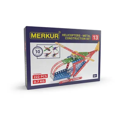 MERKUR - 013 Vrtulník, 222 dílů, 10 modelů