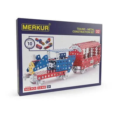 MERKUR - 032 Železniční modely, 300 dílů, 10 modelů