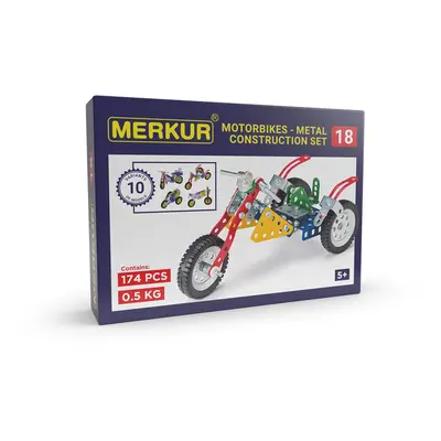 MERKUR - 018 Motocykly, 174 dílů, 10 modelů