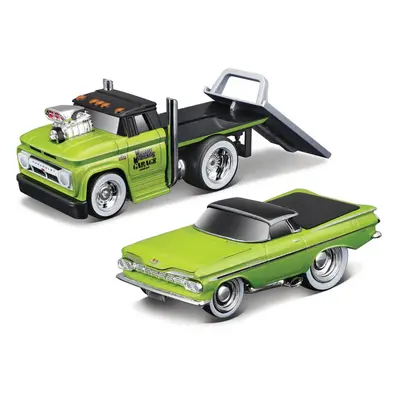 MAISTO - Muscle Transports - 1966 Chevrolet C60 Flatbed Chevrolet El Camino, 1:64