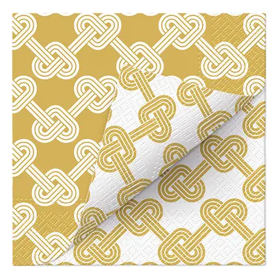 PAW - Ubrousky L 33x33cm Double Design Time Hearts Pretzels