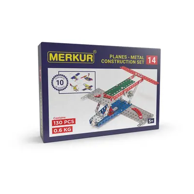 MERKUR - 014 Letadlo, 130 dílů, 10 modelů