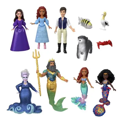 MATTEL - The Little Mermaid Sada Malých Panenek A Kamarádů Ze Země A Moře