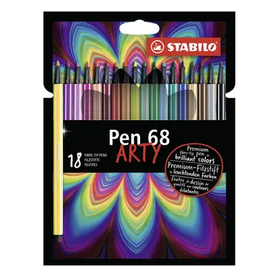 STABILO - Fixy STABILO PEN 68 ARTY, sada 18 ks