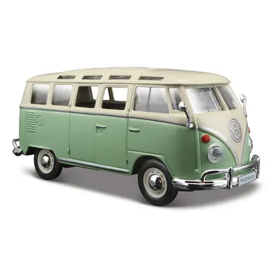 MAISTO - Volkswagen Van Samba, zeleno/krémová, 1:25