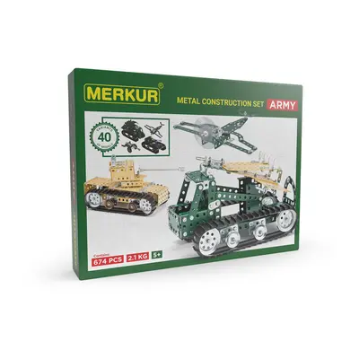 MERKUR - Army Set, 674 dílů, 40 modelů