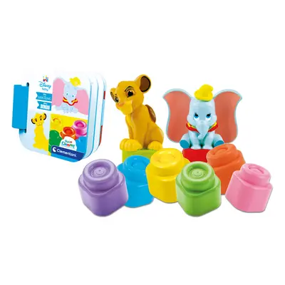 CLEMENTONI - Clemmy baby - Disney set s knížkou a kostičkami