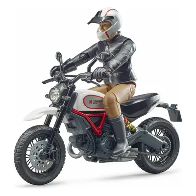 BRUDER - 63051 motorka Scrambler Ducati Desert Sled + figurka