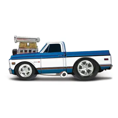 MAISTO - Muscle Machines - 1972 Chevrolet C10 Pickup, modro-bílá, 1:64