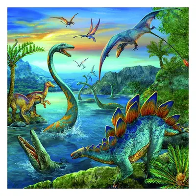 RAVENSBURGER - Fascinace – dinosauři 3x49 dílků