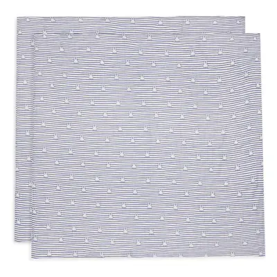 JOLLEIN - Pleny zavinovací 2ks 115x115 cm Miffy Stripe Navy