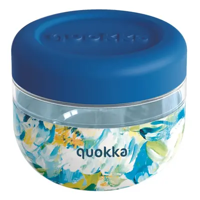 QUOKKA - Bubble, Plastová nádoba na jídlo BLUE PEONIES, 500ml, 40124