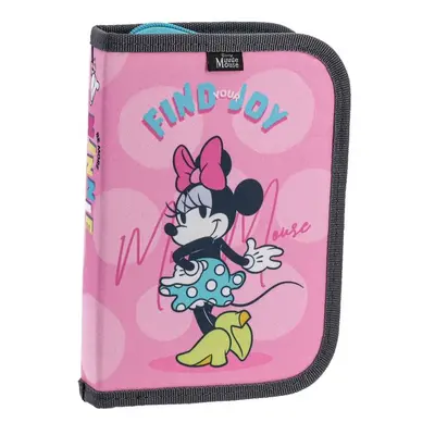 JUNIOR - Penál 1-patrový plný - find joy, Minnie Mouse