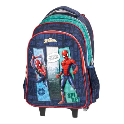 PLAY BAG - Školní batoh na kolečkách URBAN - Spider Man