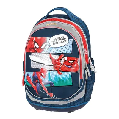 PLAY BAG - Školní batoh SEVEN anatomický - Spider Man