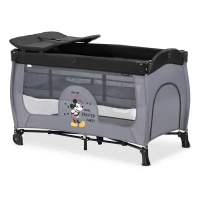 HAUCK - Cestovní postýlka s pultem Sleep N Play Center Mickey Mouse Grey