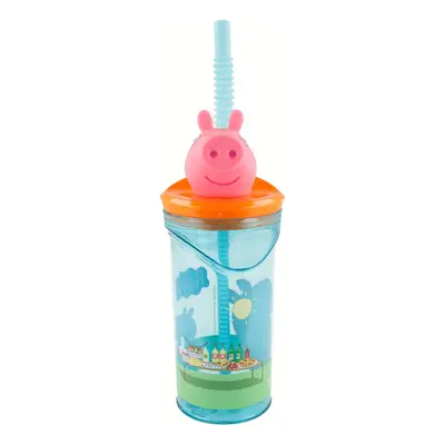 STOR - Plastová 3D sklenice s figurkou PEPPA PIG, 360ml, 48666