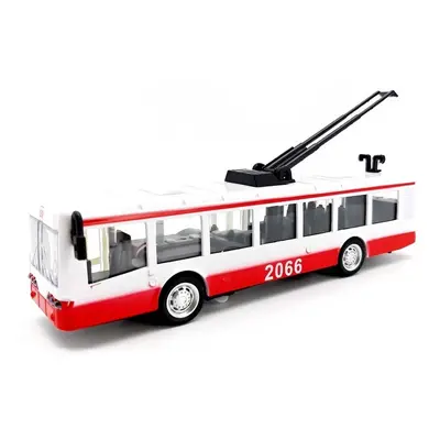 WIKY - Kovový trolejbus s efekty 16cm