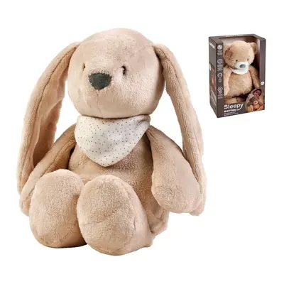 NATTOU - Usínaček plyšový hudební se světýlkem a senzorem pláče 4v1 Sleepy Bunny Beige 0m+