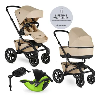 EASYWALKER - Kočárek kombinovaný Jimmey 2v1 Sand Taupe LITE AIR + KIDDY Evoluna i-size 2 + zákla