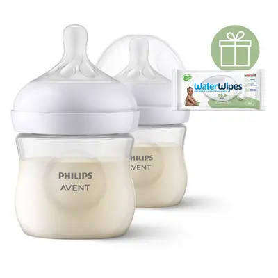 PHILIPS AVENT - Láhev Natural Response 125 ml, 0m+, 2 ks+WW Soapberry 60ks